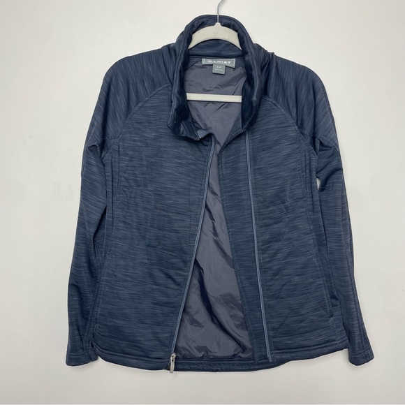 ARIAT vanquish full zip grey/blue jacket with ariat tek, size small - Picture 3 of 11